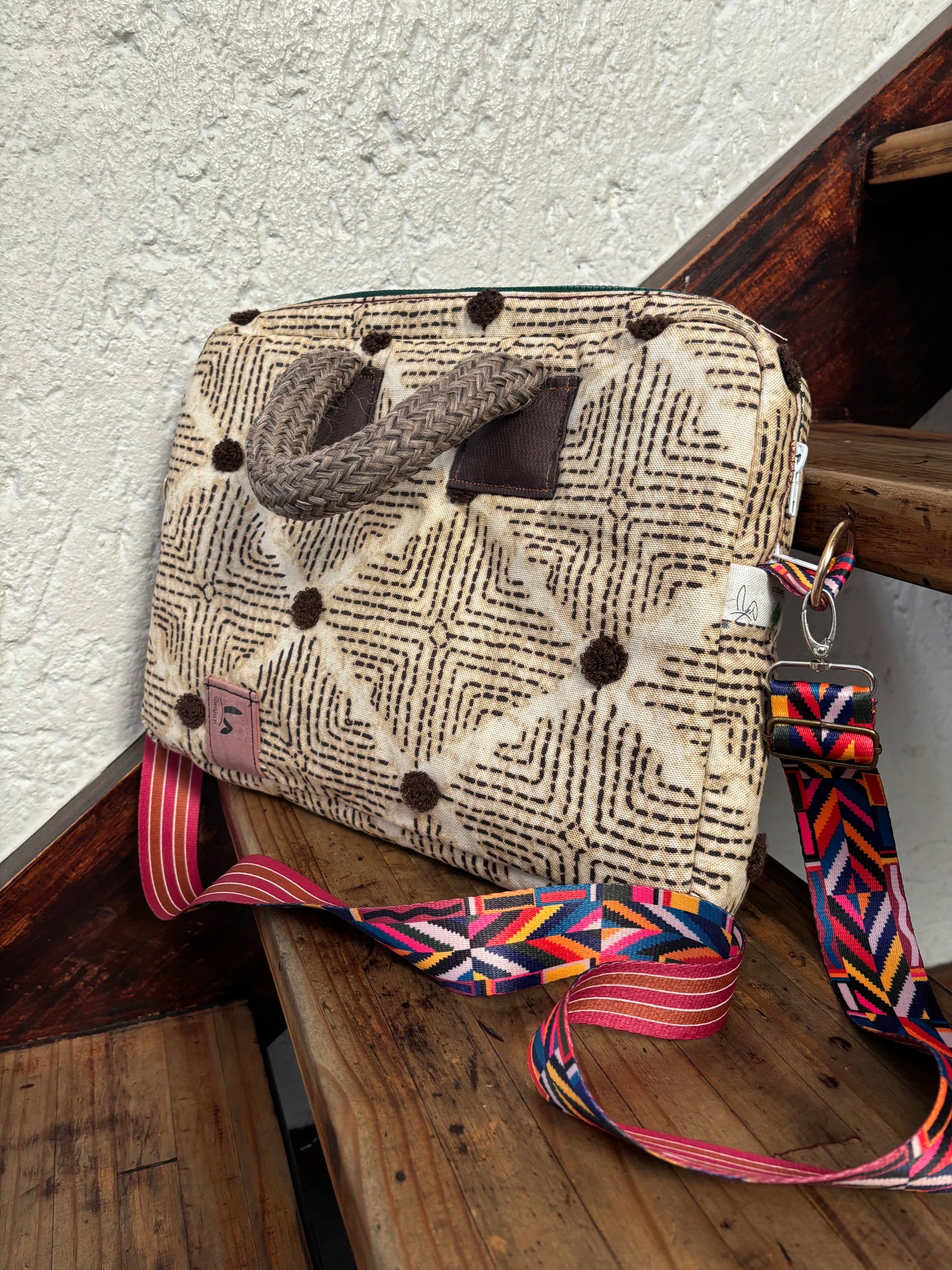 Tribal Elegance Handcrafted Laptop Bag